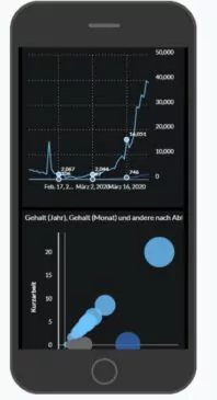 Analyse-Dashboard - Mobile Ansicht des Dashboards