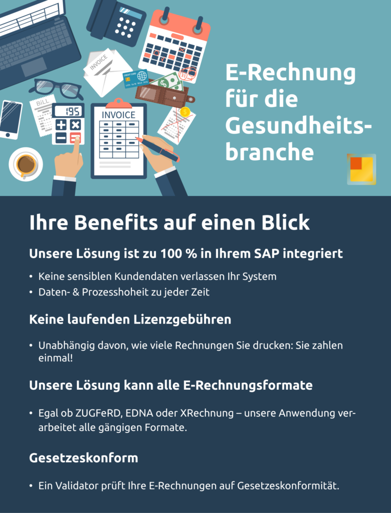 E-Rechnung für die Gesundheitsbranche - Ihre Benefits auf einen Blick